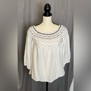 ZARA Basics flowy boho top Small